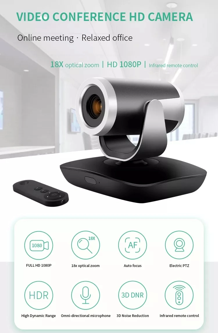 Conference Camera Meeting Video Room Camera Remote 1080P PTZ Camera