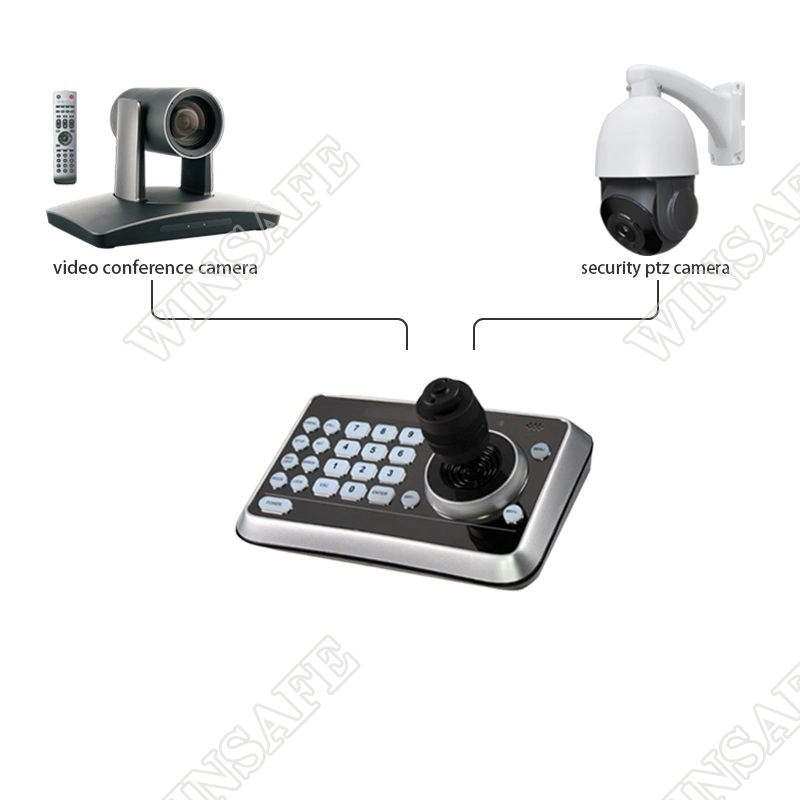 4D Mini Keyboard PTZ Camera Controller with Joystick