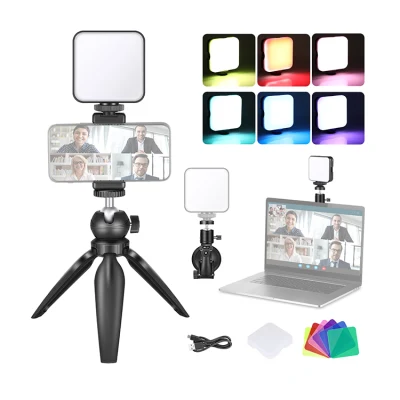 Neewer Kit di Illuminazione per Videoconferenze con Treppiede per Videoconferenze/Chiamate Zoom/Self Broadcasting/Live Streaming/Luce di Riempimento