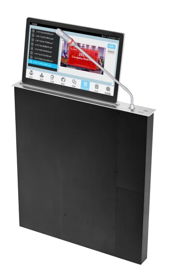 Sistema per conferenze desktop intelligente senza carta con doppio touch screen LCD e microfoni con CE