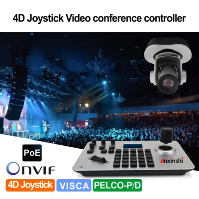 Controller tastiera joystick Poe IP PTZ per telecamera per videoconferenza