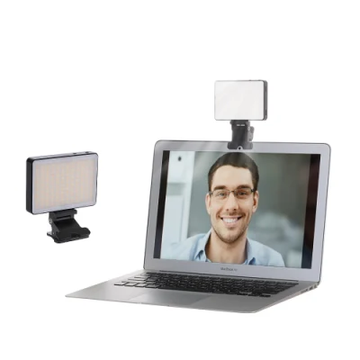 Kit di illuminazione per videoconferenza con mini luce per conferenze a LED portatile Kingma con supporto a clip per computer portatile
