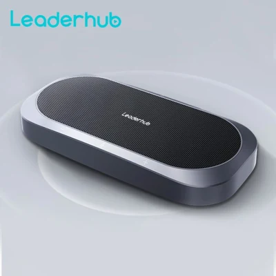 Vivavoce USB Leaderhub, microfono per conferenze wireless, vivavoce per riunioni con zoom, altoparlante per videoconferenza con microfono